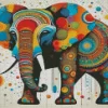 Colorful Elephant Art Diamond Painting