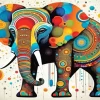 Colorful Elephant Art Diamond Painting