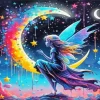 Colorful Fairy Moon Diamond Painting