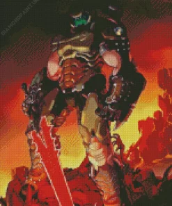 Doomguy Doom Diamond Painting