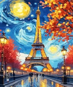 Eiffel Tower Van Gogh Diamond Painting