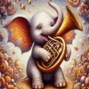 Elephant Tuba Diamond Painting