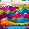 Fantasy Mountains Diamond Painting