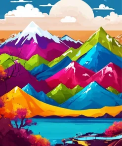 Fantasy Mountains Diamond Painting