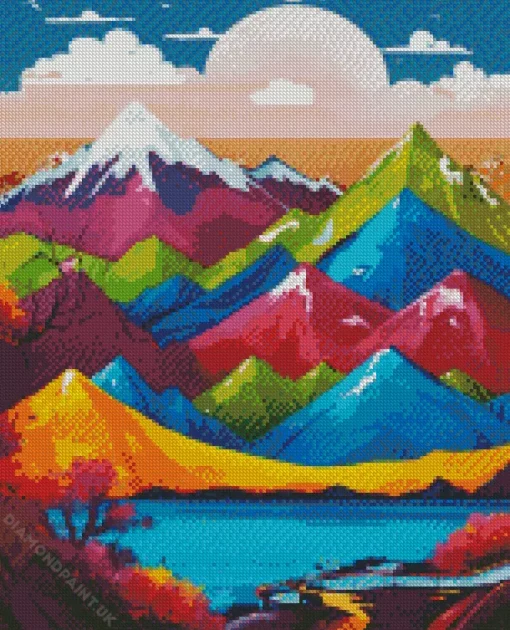 Fantasy Mountains Diamond Painting