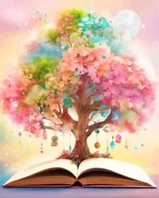 Fantasy Tree Book Diamond Painting