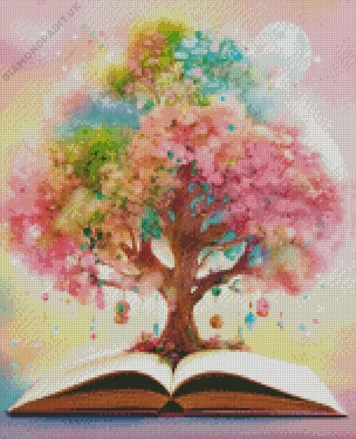 Fantasy Tree Book Diamond Painting