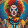 Female Clown Art Diamond Painting