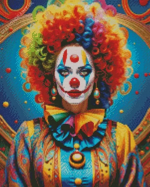 Female Clown Art Diamond Painting