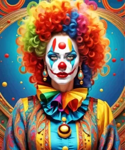 Female Clown Art Diamond Painting