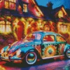 Floral Volkswagen Diamond Painting