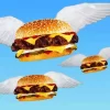 Flying Burgers Diamond Painting