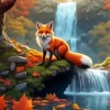 Fox In Fall Diamond Painting