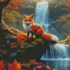 Fox In Fall Diamond Painting