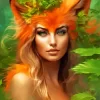 Fox Woman Art Diamond Painting