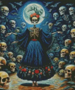 Frida Kahlo Skull Diamond Painting