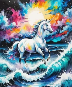 Galaxy Unicorns Diamond Painting