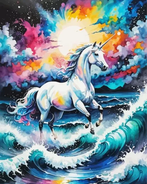 Galaxy Unicorns Diamond Painting