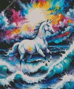 Galaxy Unicorns Diamond Painting