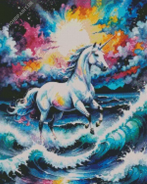 Galaxy Unicorns Diamond Painting