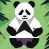 Geometric Abstract Panda Diamond Painting