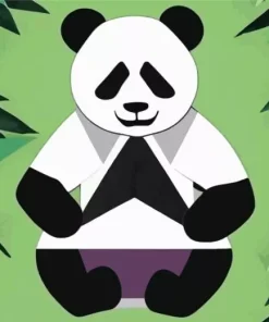 Geometric Abstract Panda Diamond Painting