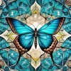 Geometric Butterfly Art Diamond Painting