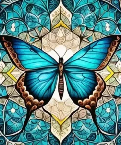 Geometric Butterfly Art Diamond Painting