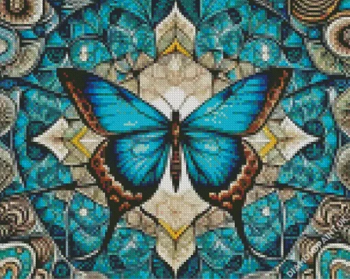 Geometric Butterfly Art Diamond Painting