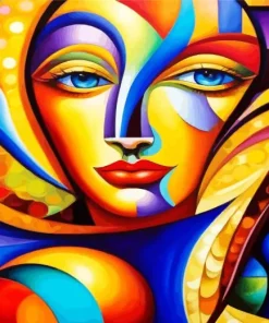 Geometric Face Art Diamond Painting