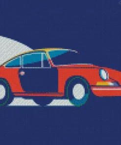 Porsche Illustration Diamond Painting