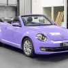 Purple Volkswagen Beetle Diamond Painting