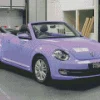 Purple Volkswagen Beetle Diamond Painting