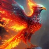 Water And Fire Phoenix Diamond Painting