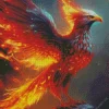 Water And Fire Phoenix Diamond Painting