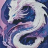 White Chinese Dragon Diamond Painting