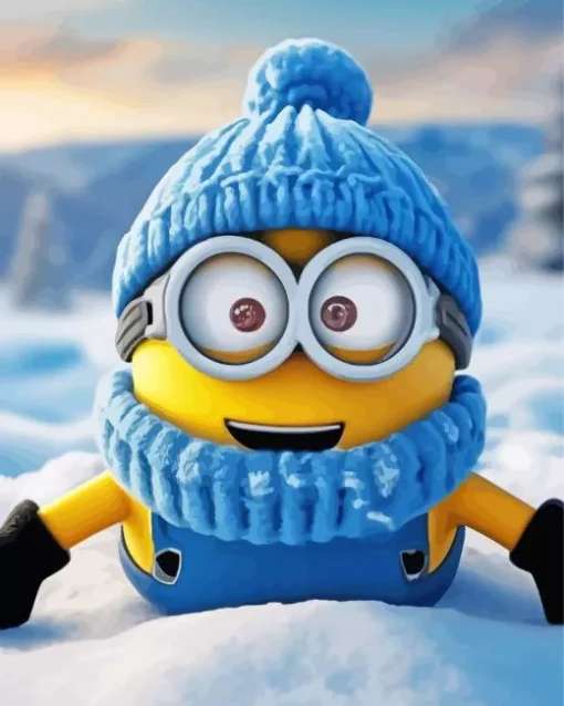 Winter Minion Diamond Painting