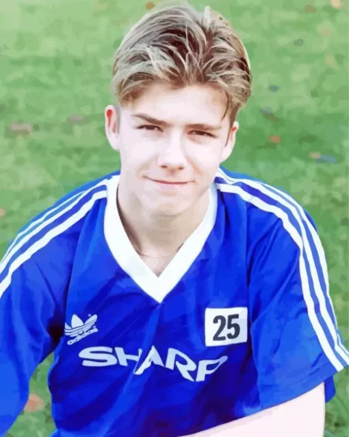 Young David Beckham Diamond Painting