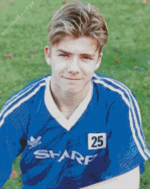 Young David Beckham Diamond Painting