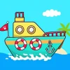 Animation Boat Diamond Painting