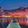 Beach Boardwalk Sunset Diamond Painting