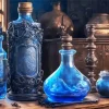 Blue Potion Bottle Diamond Painting