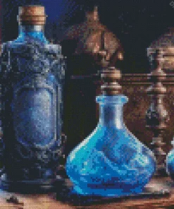 Blue Potion Bottle Diamond Painting