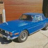 Classic Blue Triumph Stag Diamond Painting