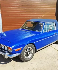 Classic Blue Triumph Stag Diamond Painting