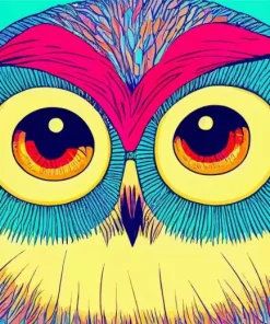 Colorful Bohemian Owl Diamond Painting