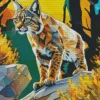 Cubism Bobcat Diamond Painting