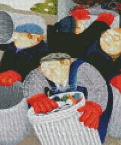 Dustbinmen Beryl Cook Diamond Painting