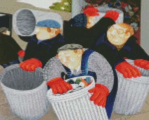 Dustbinmen Beryl Cook Diamond Painting