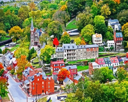 Harpers Ferry Diamond Painting